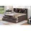 Wooden Captain Bed With Built-In Bookshelves-1303040227