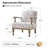 Amilio 27.75" W Farmhouse Floral Armchair-345598919