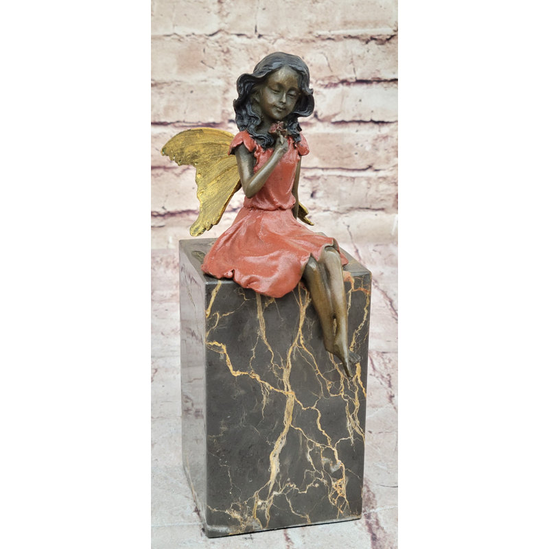 Sculpture en bronze de fée Milo
