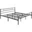 Base de lit plateforme en métal avec tête de lit et pied de lit Brandee-1982115012-1982115014