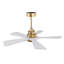 Ventilateur de plafond intérieur chaud 42 pouces avec lumière DEL à intensité variable 5 pales en bois massif télécommande-440581108-440581104