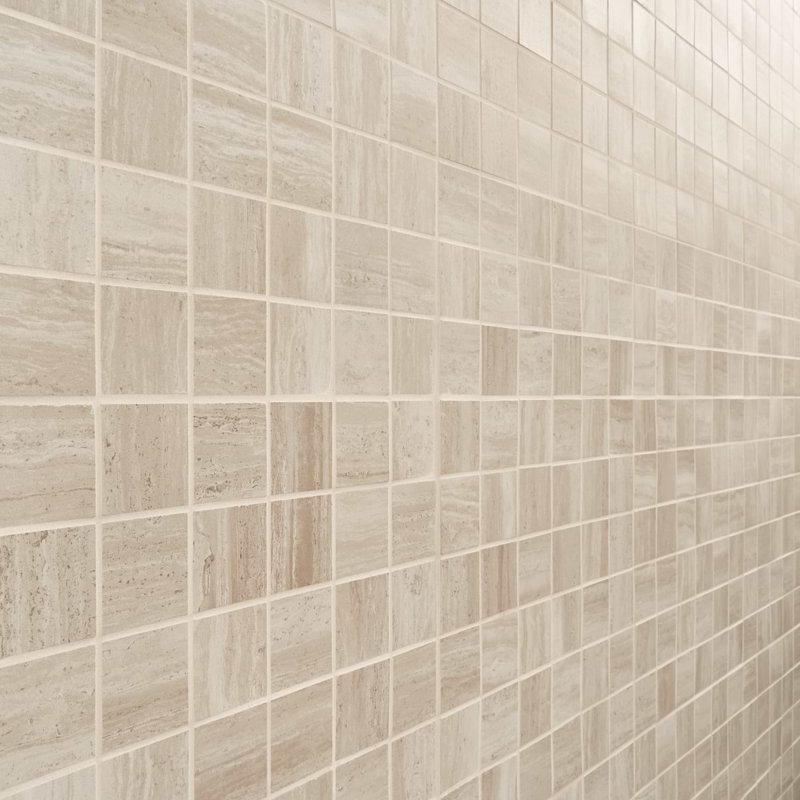 Nashville Beige 2X2 Matte Porcelain Mosaic Tile, Beige Matte