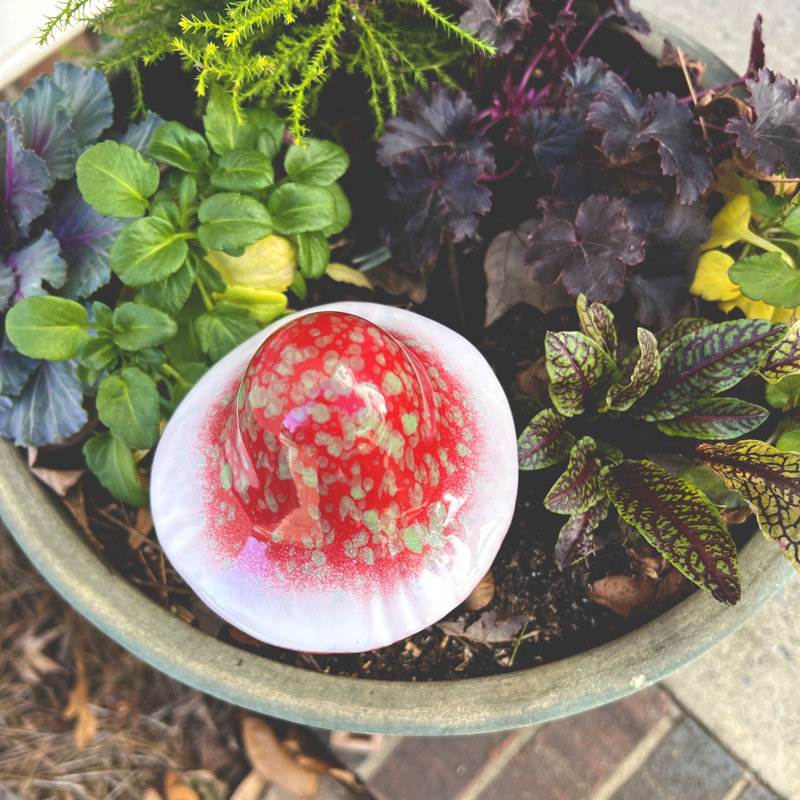 Accessoires de jardin en céramique, Rouge