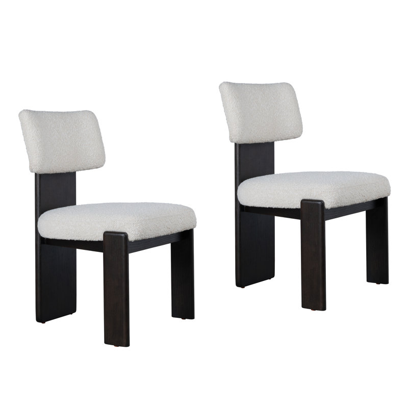 Zared Dining Chair, Cream, Black