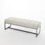 Genuine Leather Upholstered Bench-1468055046