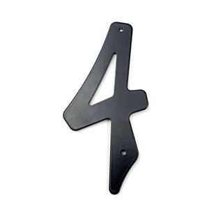 4'' H Metal House Number