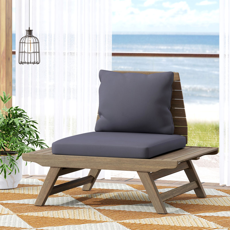 Fauteuil club Sedona, Coussin gris / cadre brun