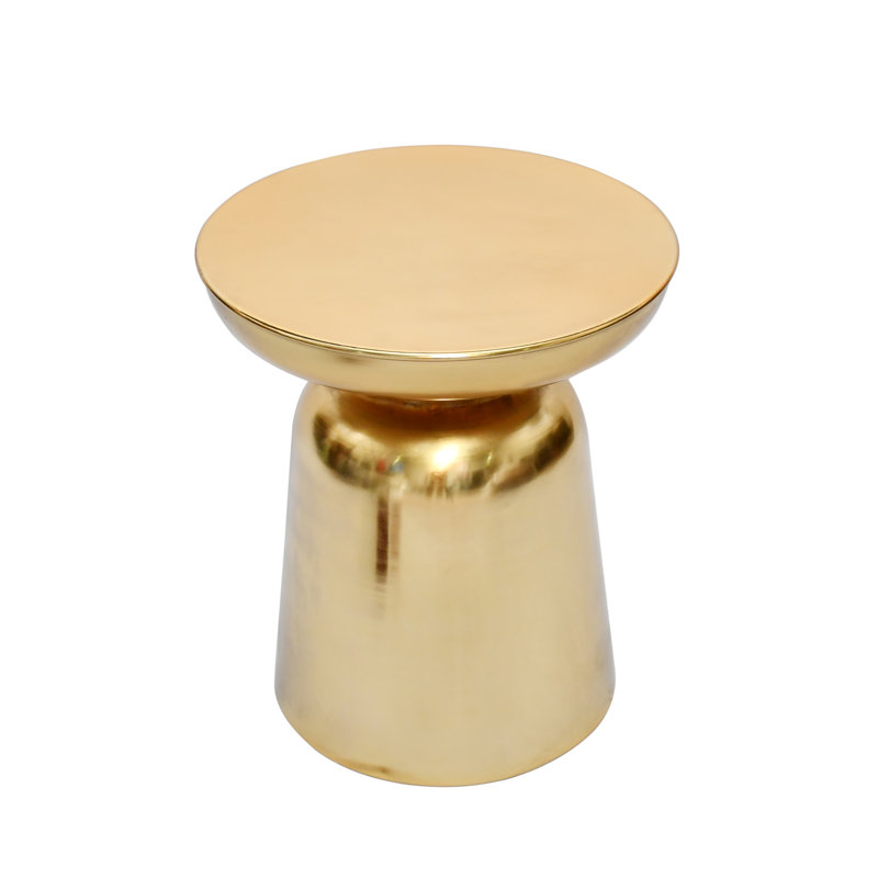 Debe Side Table, Brass