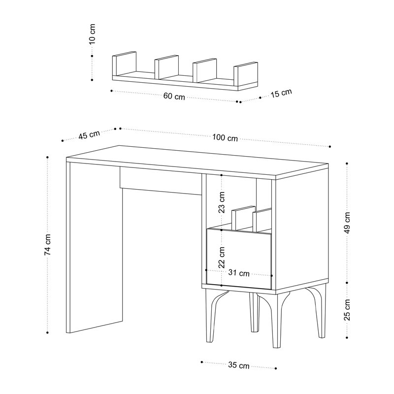 Bureau d'étudiant, Beige