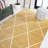 Cole Minimalist Diamond Trellis Gold/White Rug-2050739524