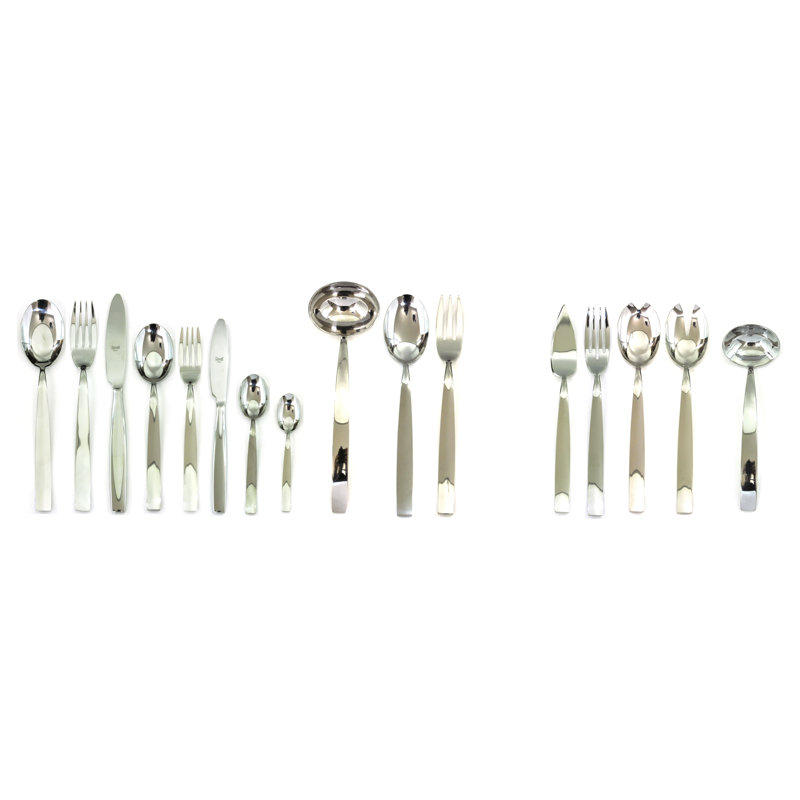 Ensemble de couverts Med méditerranea - 126 pièces - Acier inoxydable, Argent argent