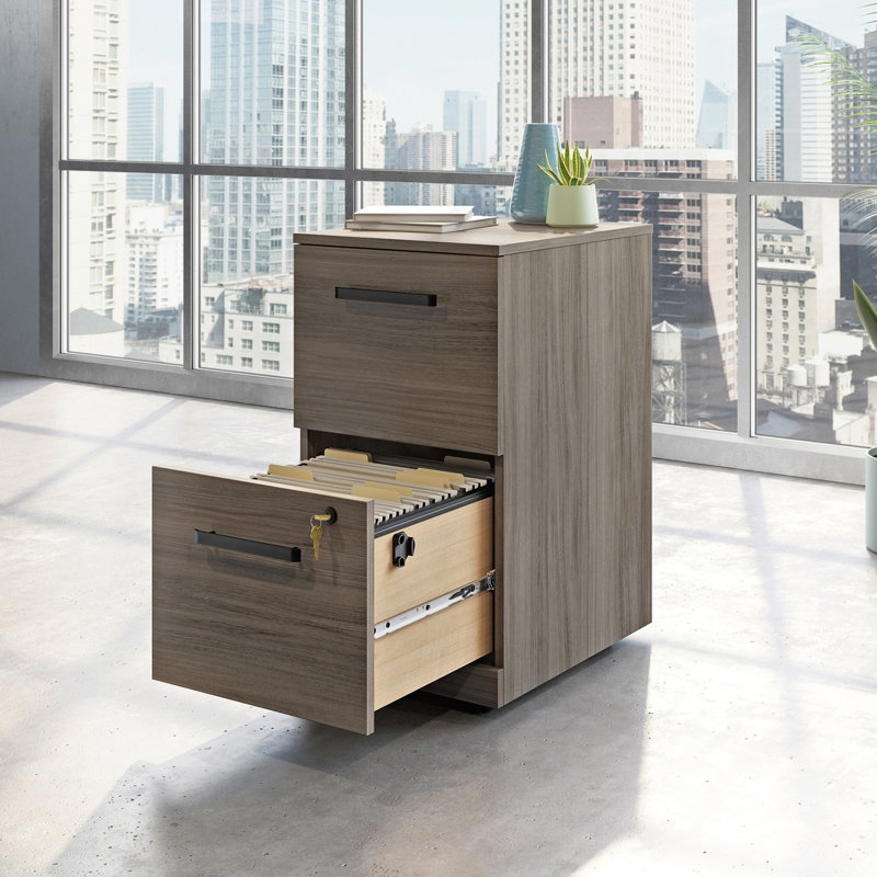 Armoire 2 tiroirs, Brun