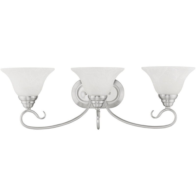 Yorba 3 - Light Vanity Light, Brushed Nickel