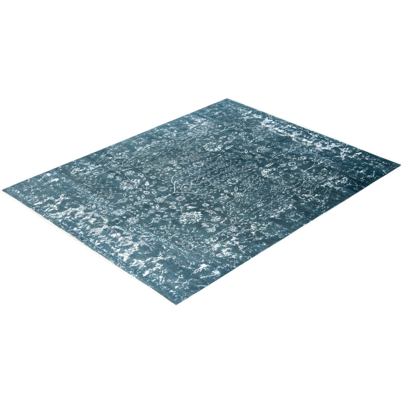 Overdyed One-of-a-Kind 7' 10" X 10' 3" Hand Knotted Area Rug
