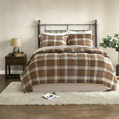 Cozy Bedding Sets, Durable Microfiber Comforter, Rustic Style For Home