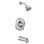 Ensemble de garniture de douche et baignoire Posi-Temp Moen Eva, valve requise