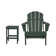 Shavon Plastic Folding Adirondack Chair with Table