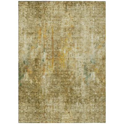 Fareham Washable Abstract Indoor / Outdoor Rug