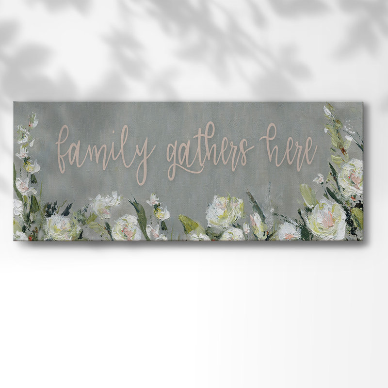 Rassemblement familial, H 8 po x l 20 po x P 1,5 po