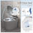 Gymax Smart Toilet With Adjustable Heated Seat Dryer Night Light Auto Open/close 1000 Gram MaP Flushing Score 