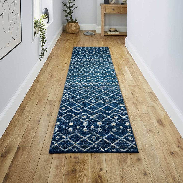 Keenon Moroccan Beni Souk Navy/Cream Rug