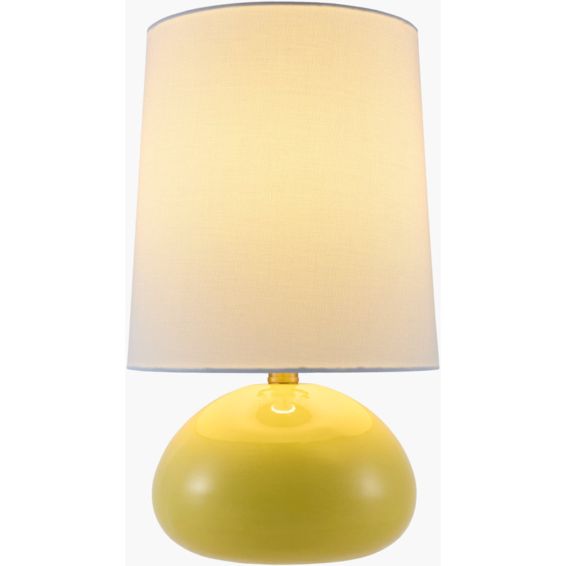 Lampe de table Yaitza, Yellow, Linen Empire