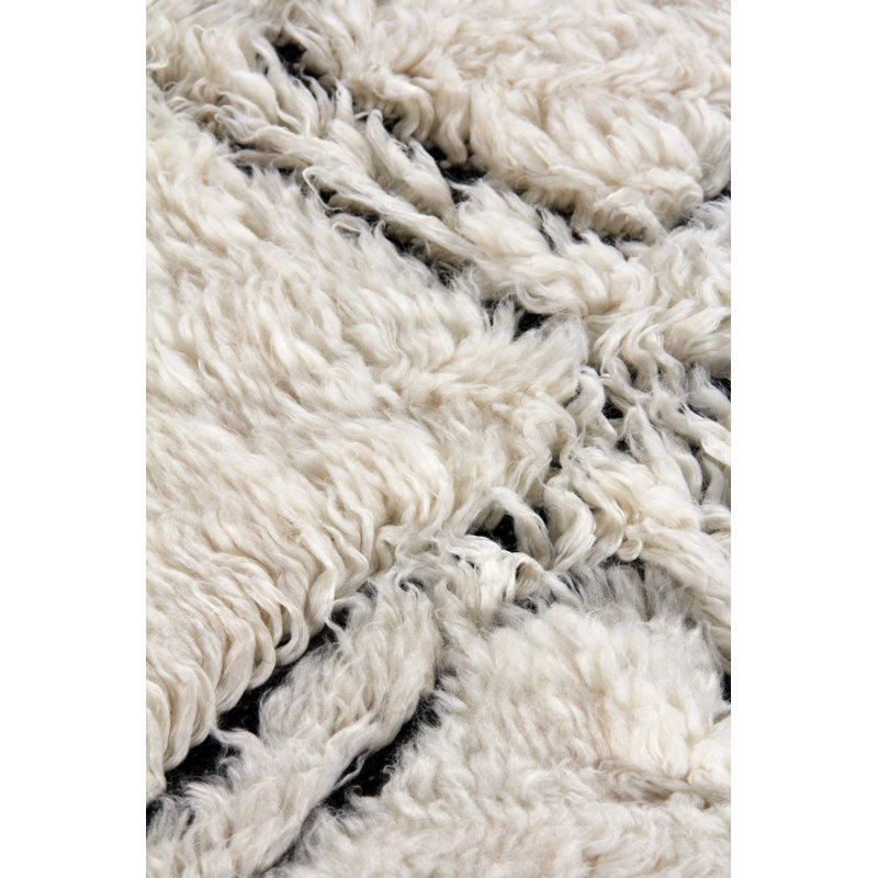 Moroccan Wool Geometric Area Rug, Rectangle 10' x 14'