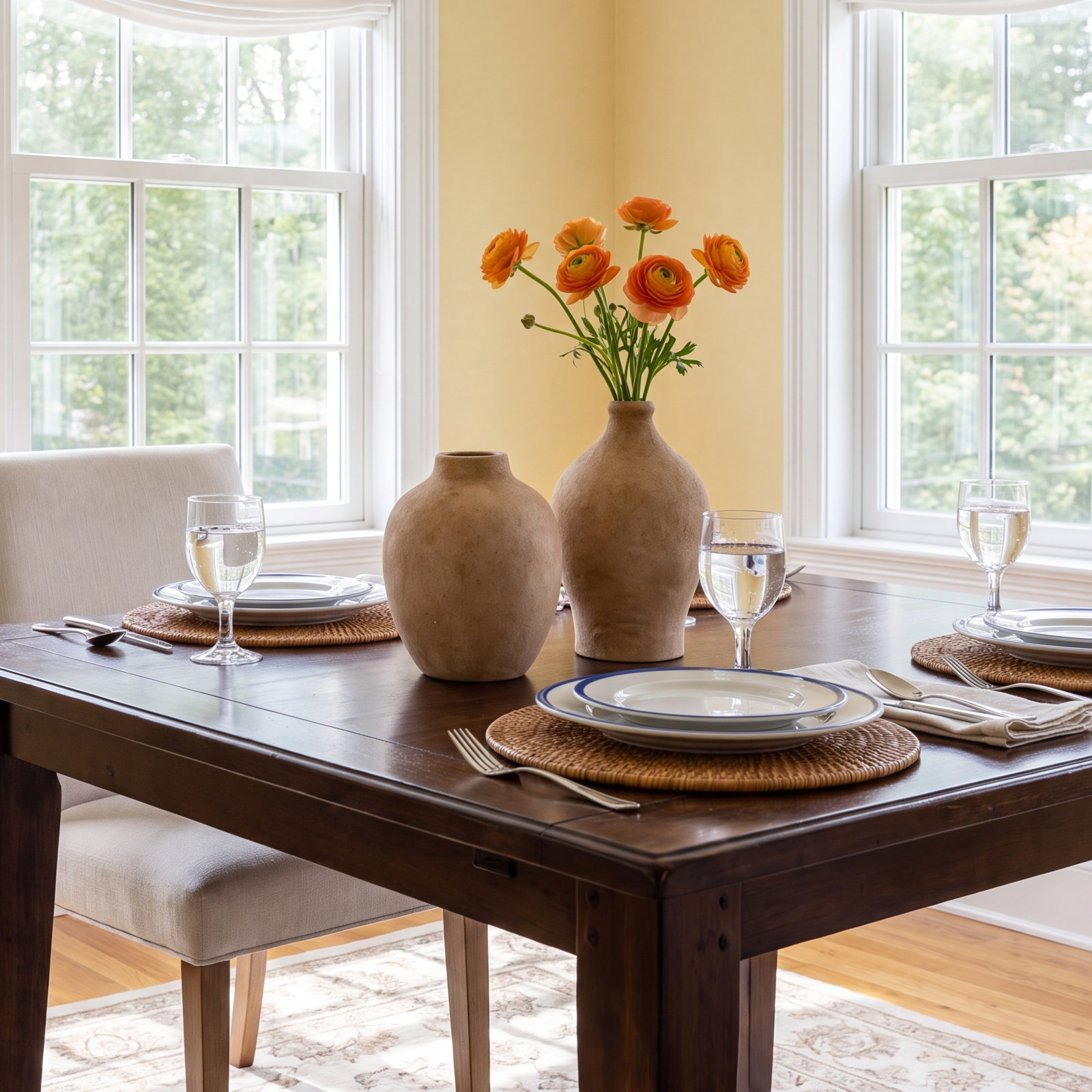 Bentley Ceramic Table Vase, Light Brown