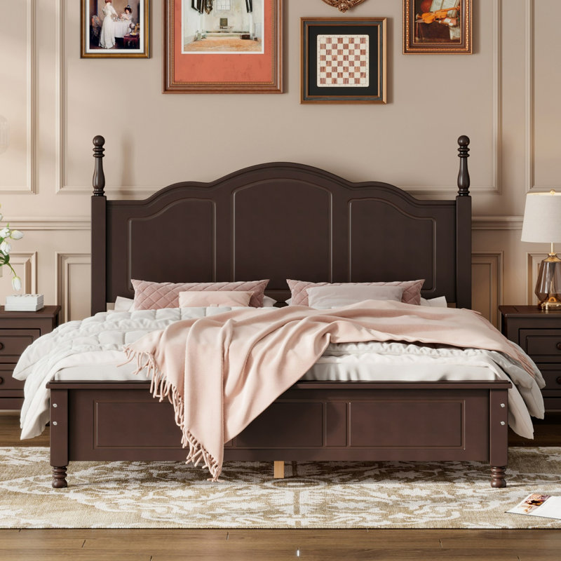Mariacamila Slat Bed, Queen, Walnut