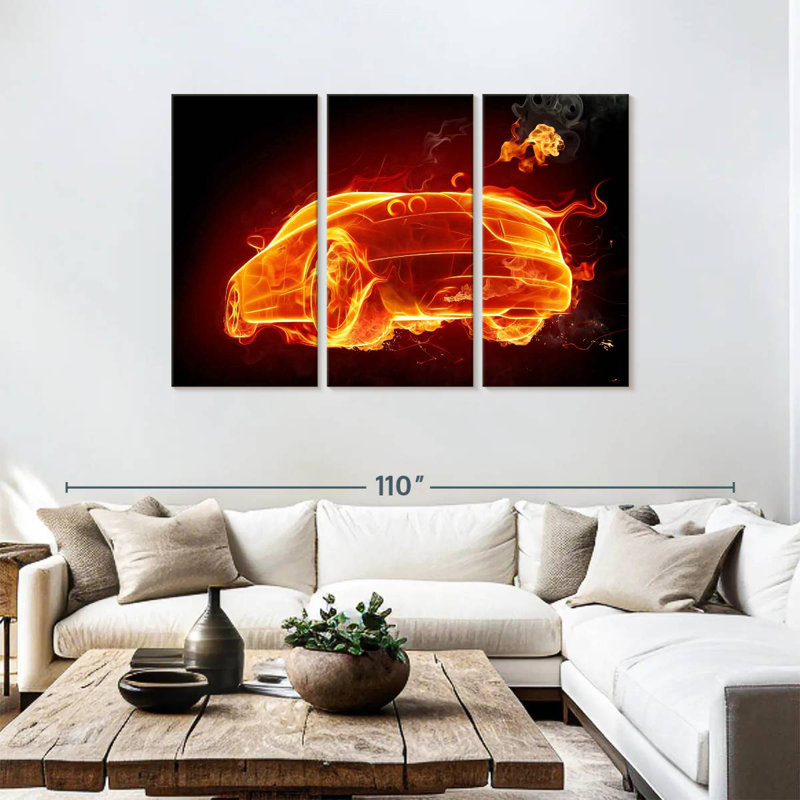 Mehar Fire Car, 48" H x 74" W