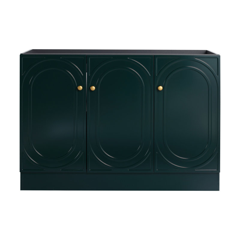 Meuble-lavabo autoportant - sans le lavabo, Vert foncé