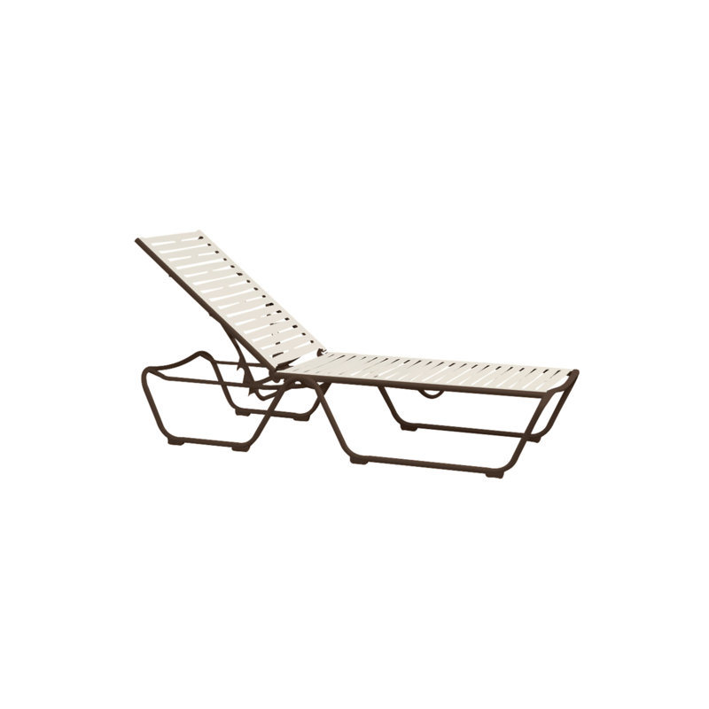 Millennia EZ Span™ Outdoor Metal Chaise Lounge, Parchment , Greco