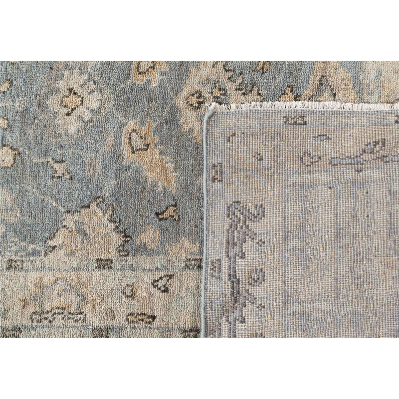 Tapis en laine noué à la main, Rectangle 8 pi 9 po x 11 pi 9 po