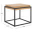 Table de bout avec cadre de 19,7 po de hauteur