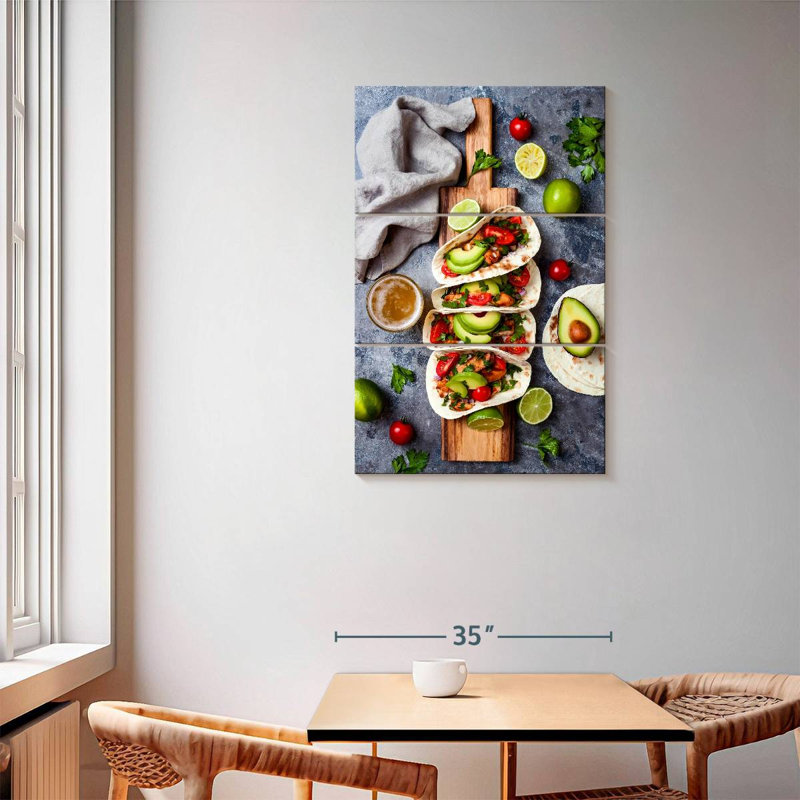 Yarlin Taco, 57" H x 36" W