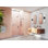 Illume 50.75 in. x 78 in. Fully Frameless Wall Hinge Shower Door