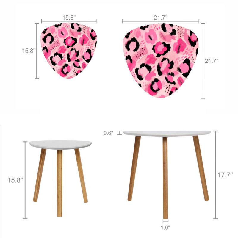 Ensemble de 2 tables basses gigognes Triangle