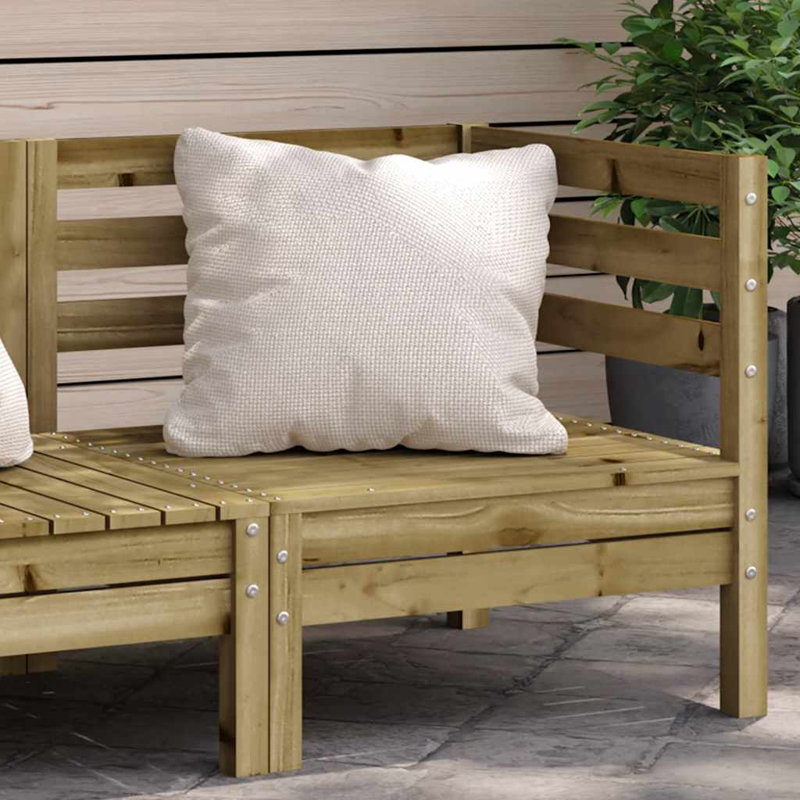 Staveley 63.5cm Wide Wood Patio Sectional, Dark Brown