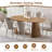 39.4"-70.9" Extendable Dining Table with Slatted Oval Design