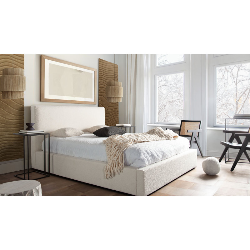 Cloud Upholstered Slat Bed