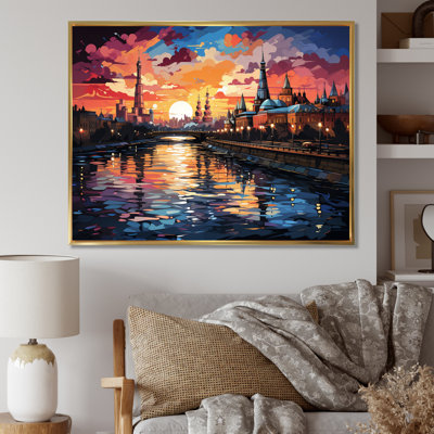 " Colorful Colorful City Moscow Popart "