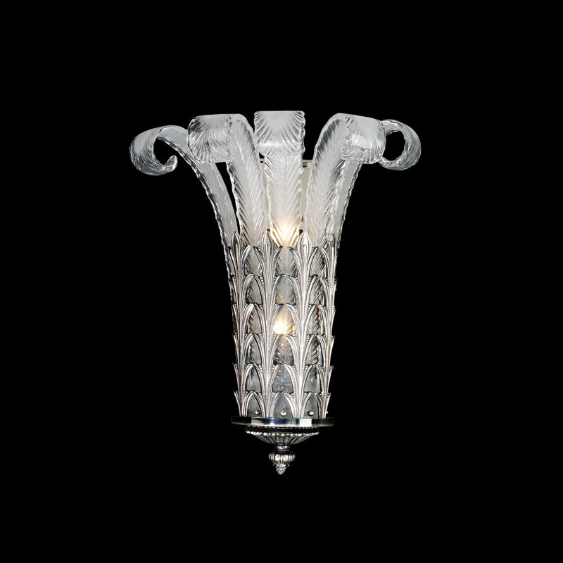 Applique murale H 20 po Mariner Luxury, Plaqué argent antique