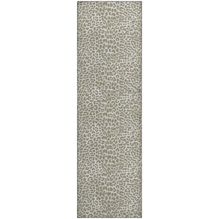 Premium Machine Washable Kishonna AMF43 Taupe Rug