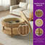 Table basse française avec plateau rabattable et rangement caché-876833065