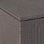 Coffre de rangement extérieur gris avec fer, 33,46 po Profondeur x largeur 24,84 po, pour boîte de patio - et po, élément