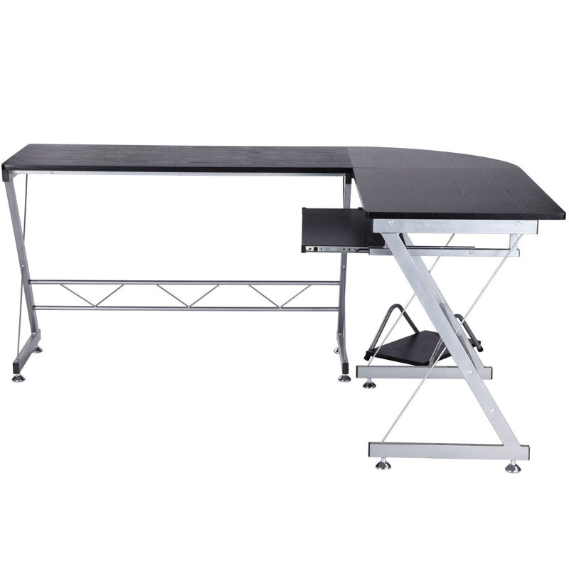 Bureau en L Jalen, Noir