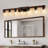 DAKAFUL 7-Light Dimmable Bathroom Vanity Light over Mirror with Wood and Glass Shade-114312325