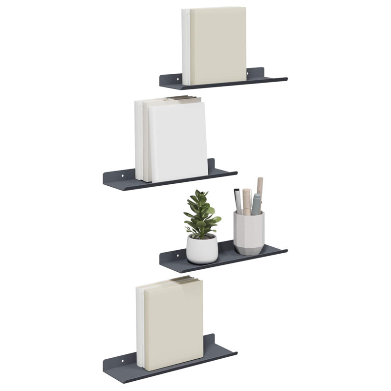 Steel Floating Shelf, Anthracite