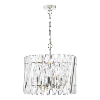 - Light Polished Nickel Pendant