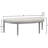 Coastal Button Tufted Light Beige Upholstered Bench With Weathered Gray Legs